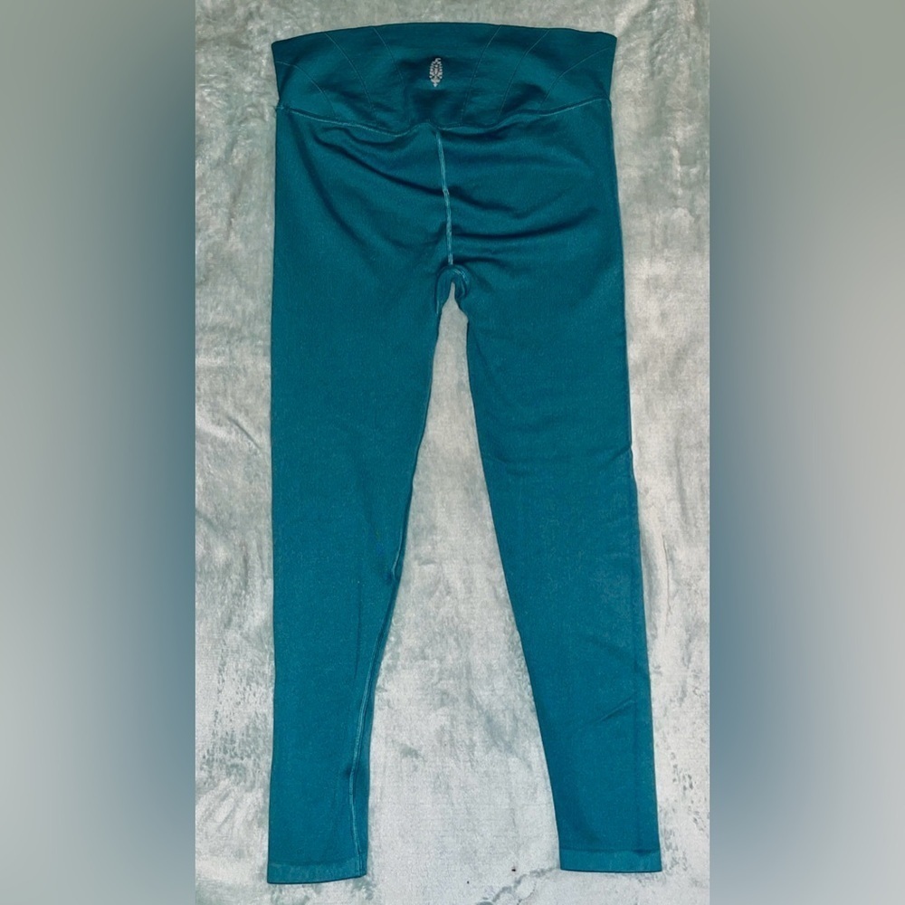 Free People Movement On the Rise Leggings M/L Pacifica Blue - Picture 4 of 12